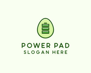 Charging Power Egg logo design