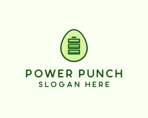 Charging Power Egg logo design