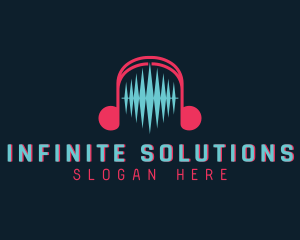 Audio Soundwave Headphones Logo