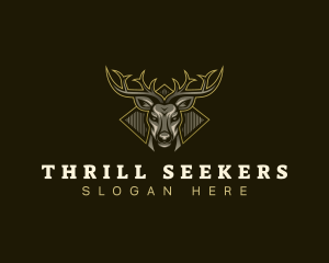 Antler Deer Buck Logo