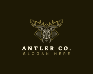 Antler Deer Buck logo