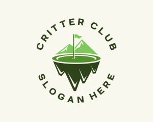 Golf Flag Park logo design