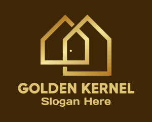 Golden Housing Residence logo design