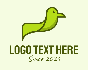 Green Bird Animal  logo