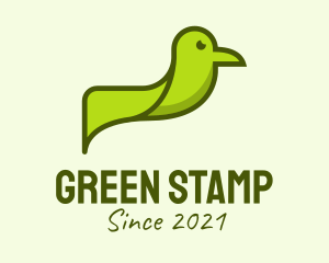 Green Bird Animal  logo design