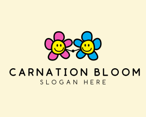 Bloom Friendly Flower  logo design