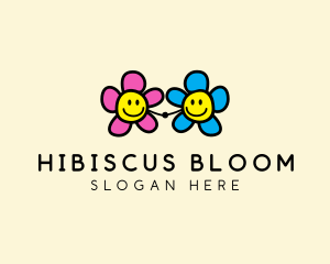 Bloom Friendly Flower  logo design