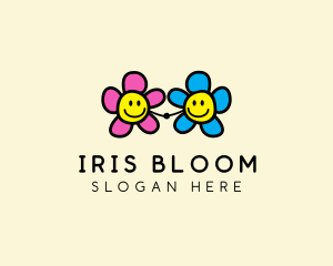 Bloom Friendly Flower  logo design