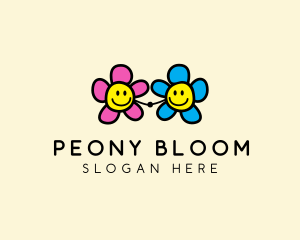 Bloom Friendly Flower  logo design