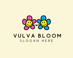 Bloom Friendly Flower  logo design