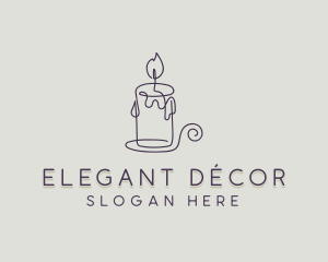 Candle Decor Souvenir  logo design