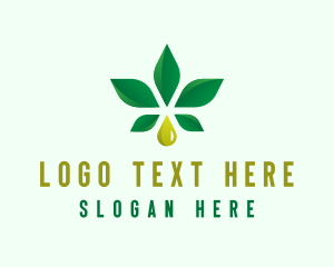 Cannabis Oil Leaf logo