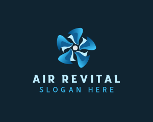 HVAC Fan Propeller logo design