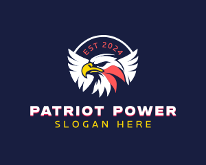 Patriotic Eagle Bird logo design