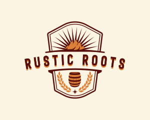 Rustic Mountain Brewery logo design