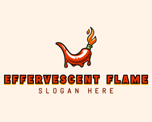 Flame Hot Chili  logo design