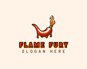 Flame Hot Chili  logo design