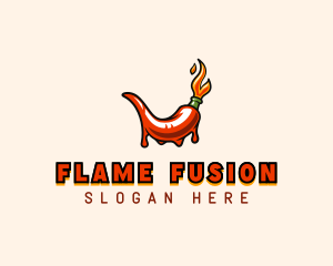 Flame Hot Chili  logo design