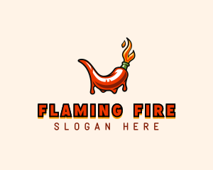 Flame Hot Chili  logo design