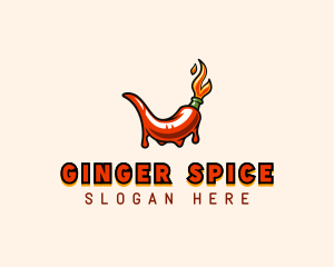 Flame Hot Chili  logo design