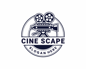 Film Camera Cinema logo design