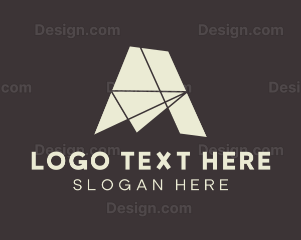 Abstract Architect Letter A Logo