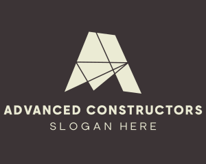 Abstract Architect Letter A logo design