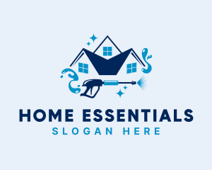 Home Sanitation Housekeeping logo design