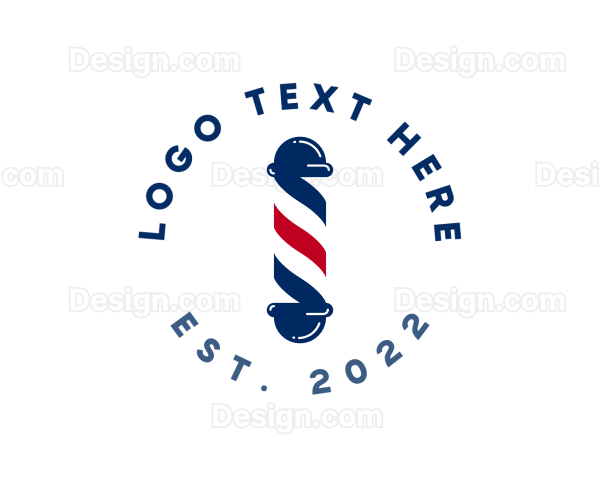 Barber Pole Hairdresser Logo