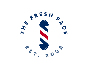 Barber Pole Hairdresser logo design