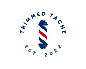 Barber Pole Hairdresser logo design