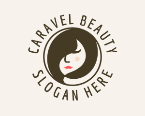 Woman Hair Beauty logo design