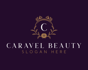 Floral Frame Decoration logo design