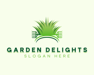 Garden Lawn Rake logo design