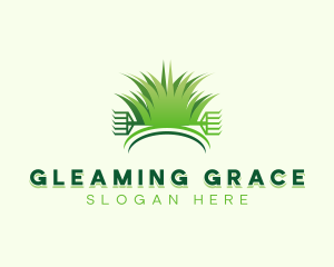 Garden Lawn Rake logo design