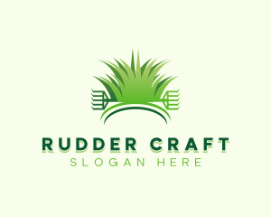 Garden Lawn Rake logo design