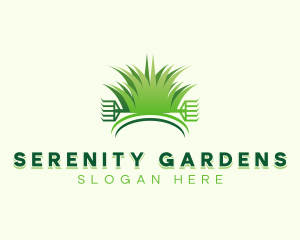 Garden Lawn Rake logo design