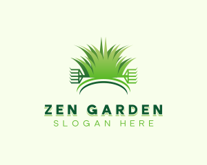 Garden Lawn Rake logo design