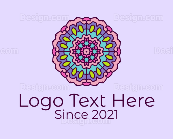 Floral Prism Mandala Logo