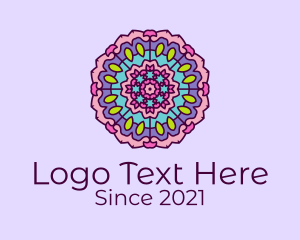 Floral Prism Mandala  logo