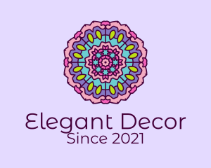 Floral Prism Mandala  logo design