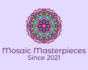 Floral Prism Mandala  logo design