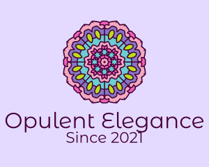 Floral Prism Mandala  logo