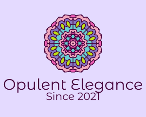 Floral Prism Mandala  logo design