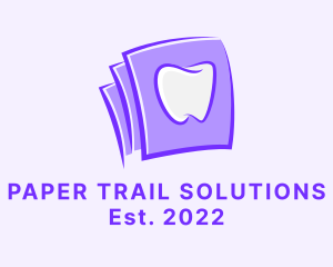 Tooth Dental Papers logo design