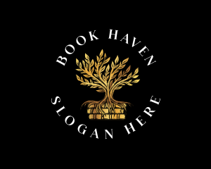 Classic Tree Book logo design