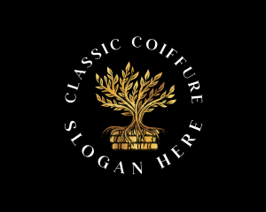 Classic Tree Book logo design