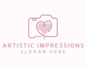 Heart Photo Camera logo design