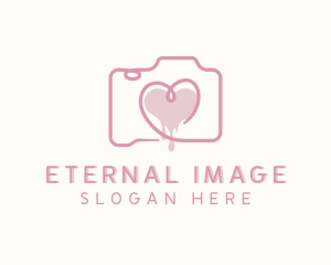 Heart Photo Camera logo design