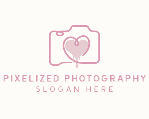 Heart Photo Camera logo design